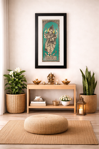 Framed Pattachitra Paintings – Goddess Lakshmi, the symbol of prosperity, and good fortune | Handmade and Timeless