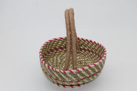 Handmade Sabai Grass Basket with Handle | Eco-Friendly, Sustainable Storage & Organizer Basket for Home Décor