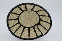 Handwoven sabai grass fruit basket with black rim| Eco-Friendly, Natural, Traditional Tableware |